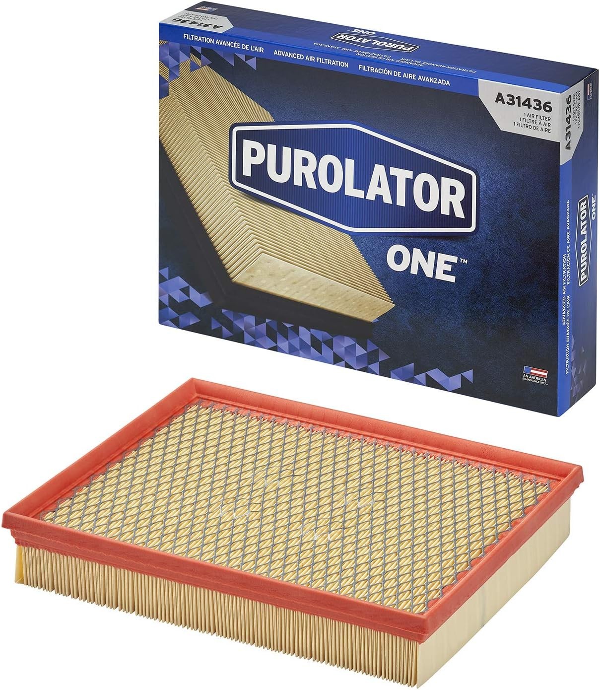 A31436 Advanced Engine Air Filter Compatible With Select(Pack of 1)