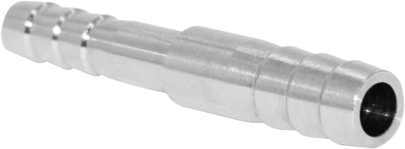 Hose Barb Reducer 3/8″ to 5/16″ Barb Hose ID Stainless Steel Reducing Union F…