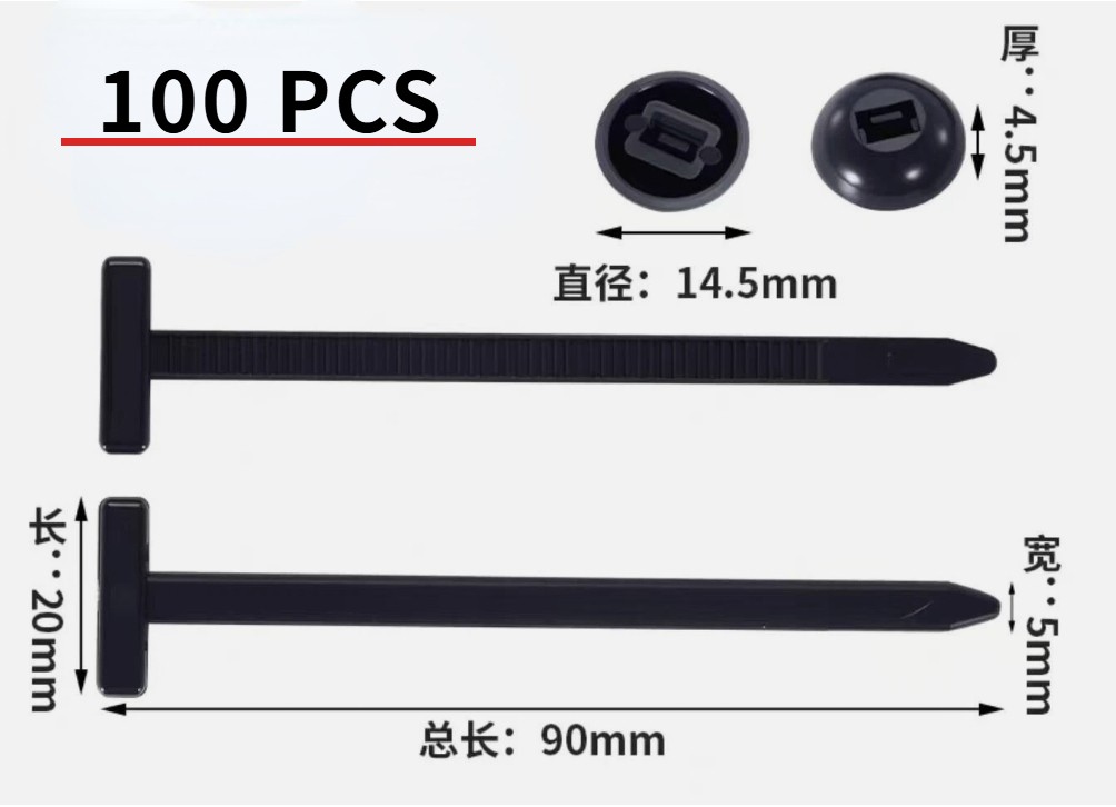 100PCS Nylon Cable Straps – 12 Inches Heavy-duty – Heat-resistant and UV-resista