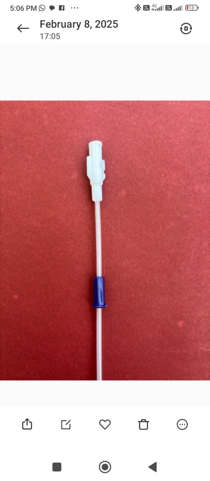 IUI Cannula kit 17 cm Intra Uterine Insemination device Pack of 100 FREE SHIP