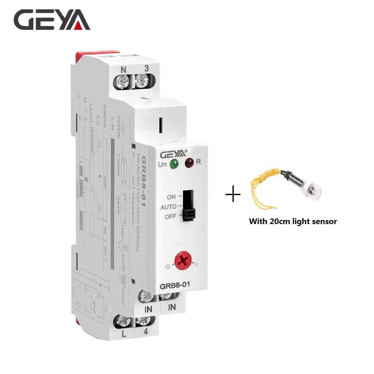 Light Detect Relay Photoresistor Relay Light Control Switch with sensor 110-240V