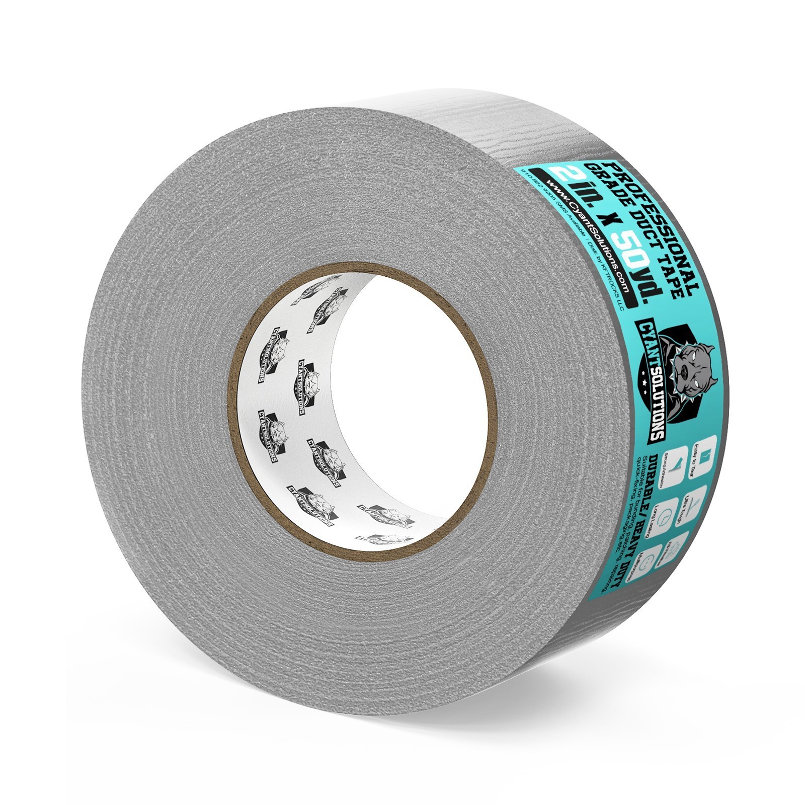 2 Pack Gray Duct Tape 2″ x 50yds (Buy More and Save)