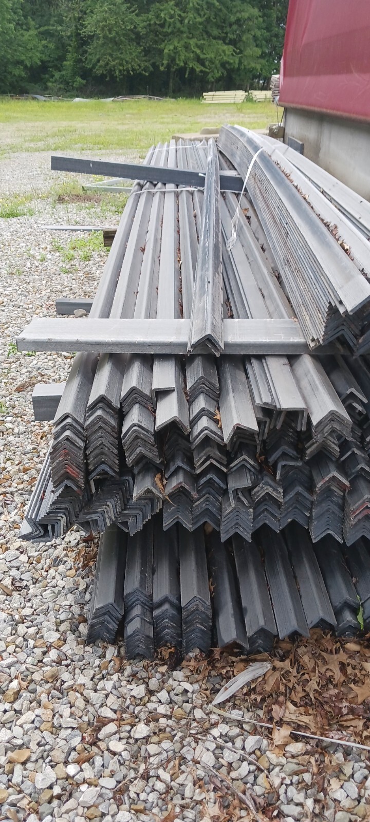 FIBERGRATE Angle,ISOFR,Gray,1/4 In Th,3 In Leg,8 Ft