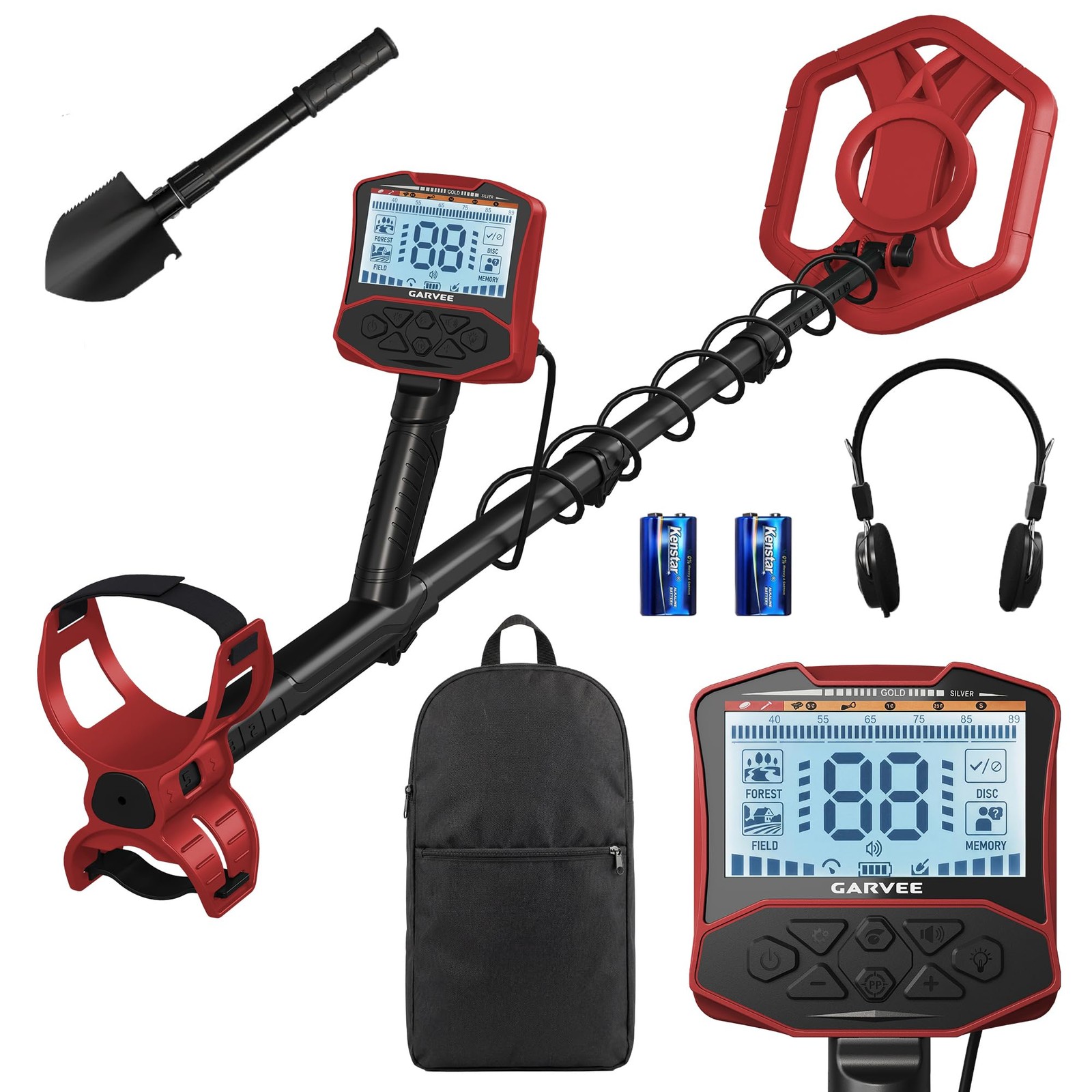 Metal Detector 5.8kHz Professional Gold Coin Jewelry Finder 4 Modes LCD