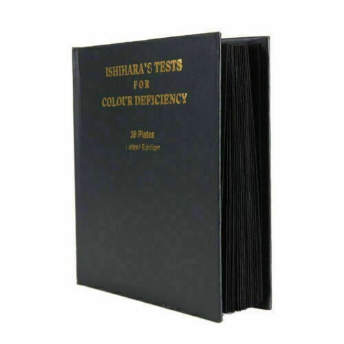 38 PLATE ISHIHARA TEST BOOK FOR COLOR BLINDNESS DEFICIENCY FOR OPTOMETRY