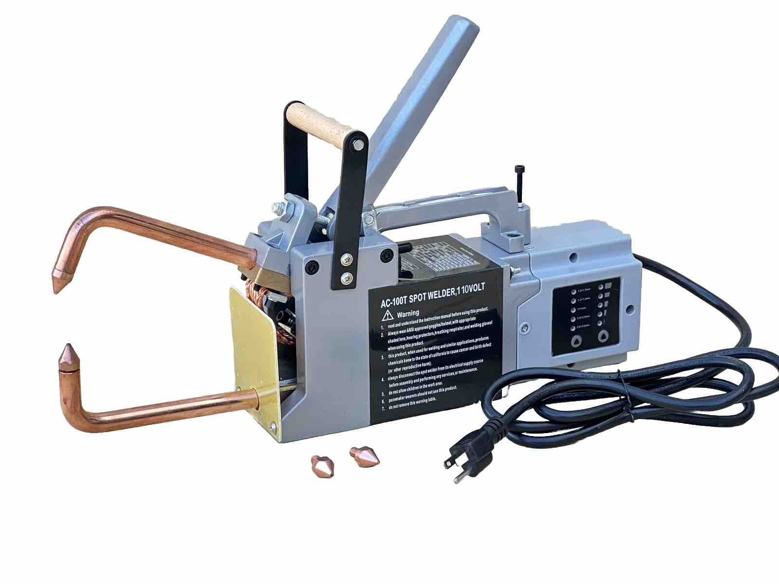 110V Adjustable Electrodes Spot Welder 1/8″ Metal Sheet Stud Welding Machine.