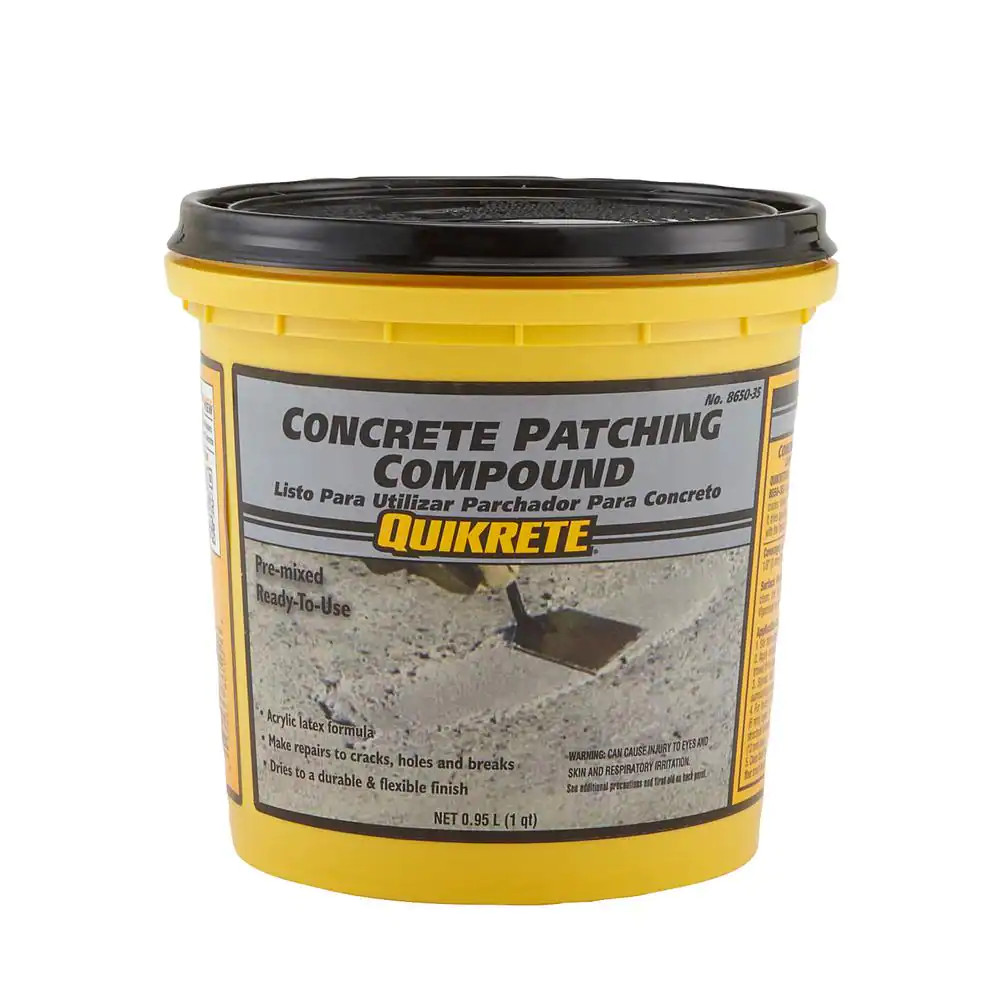 Quikrete 4 lb. 1 Qt. Concrete Patching Compound, Use for patches up to 1/4 inch