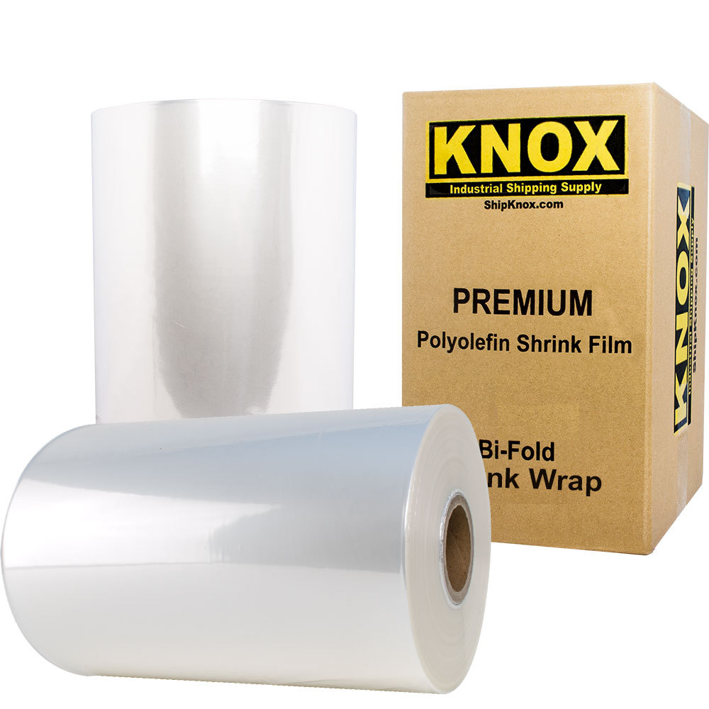 12″ 2625′ 100 Gauge Centerfold Polyolefin POF Heat Shrink Wrap Film Free Ship
