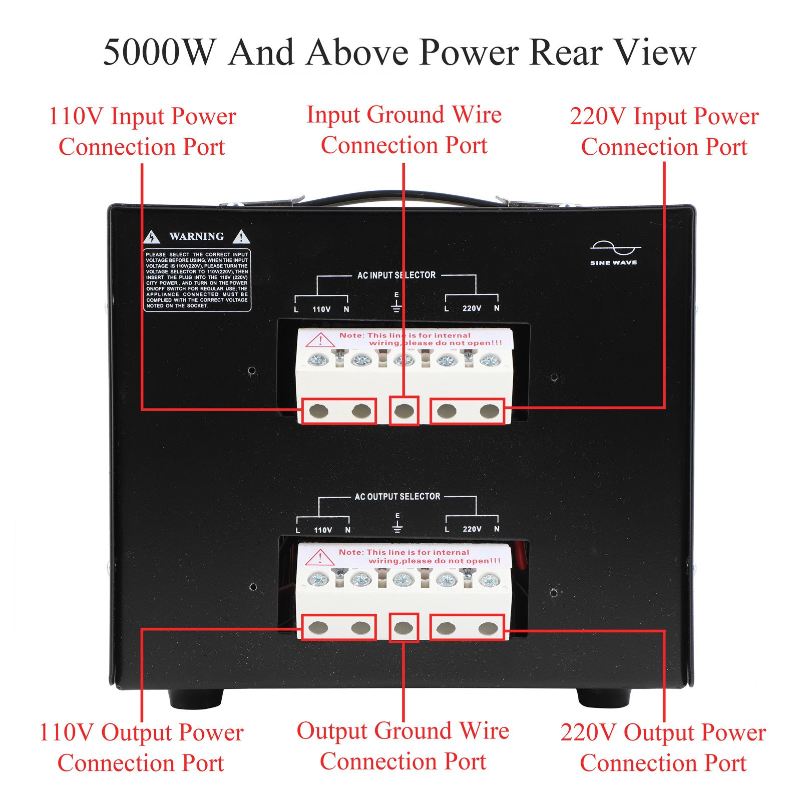 New Design Voltage Transformer Converter Step Up Step Down 500W AC 110V to 220V
