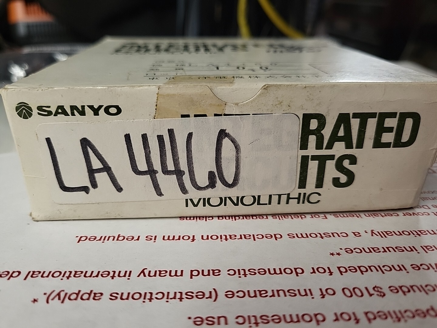 4 Pieces | LA4460 Sanyo Monolithic Linear IC .
