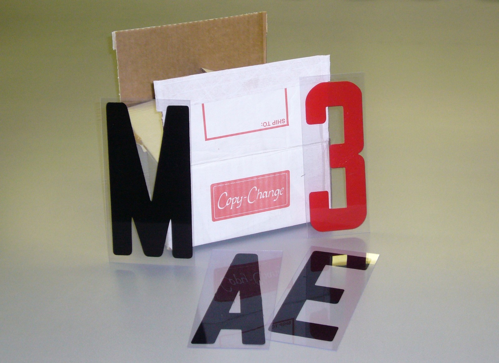 NEW Box Set Changeable Sign Letters 8″ on 9″ Back 300ct letter set