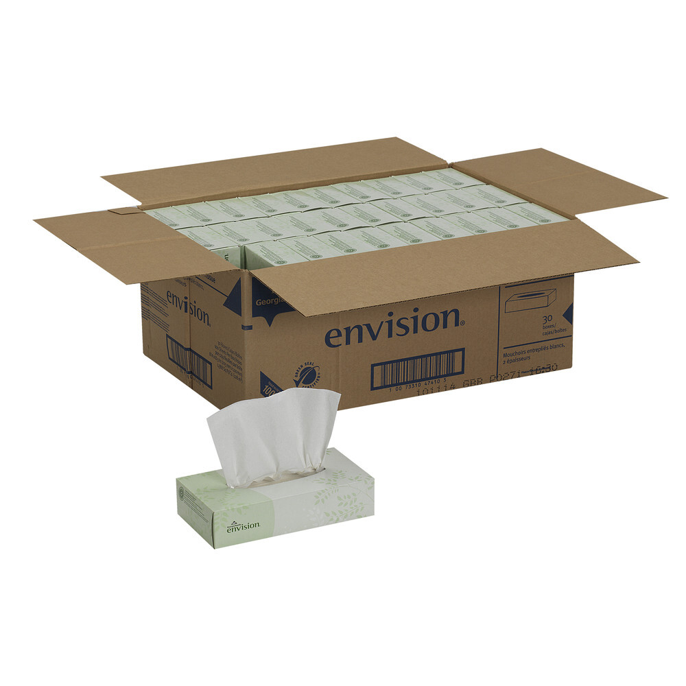 Georgia Pacific Professional 47410 Facial Tissue (100-Sht/Bx, 30-Bx/Ct) New