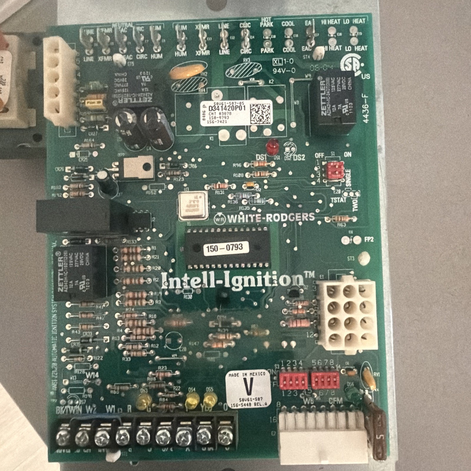 TRANE D341420P01 White Rodgers 50V61-507 Furnace Control Circuit Board