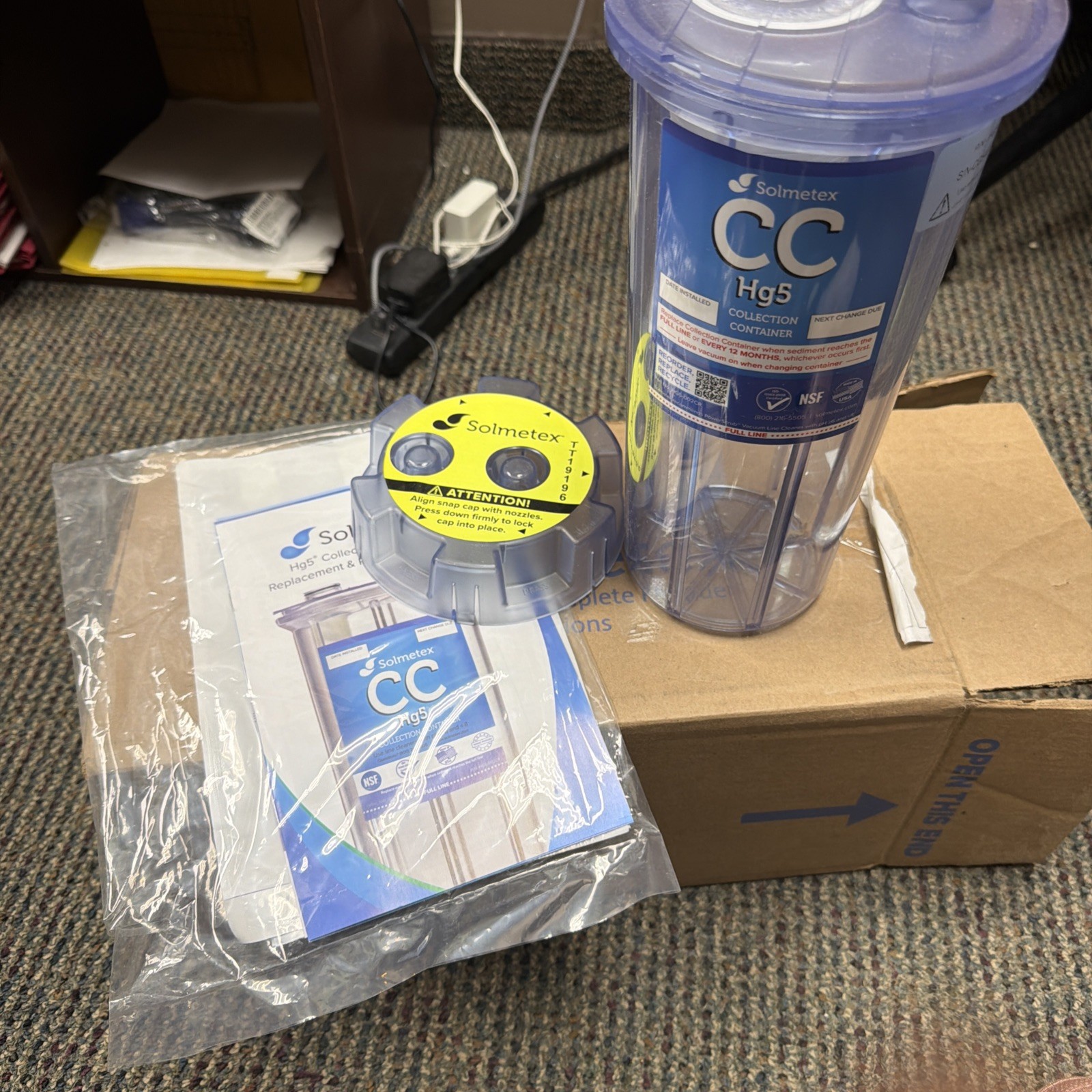 Solmetex CC Hg5 Dental Collection Container with Recycle Kit