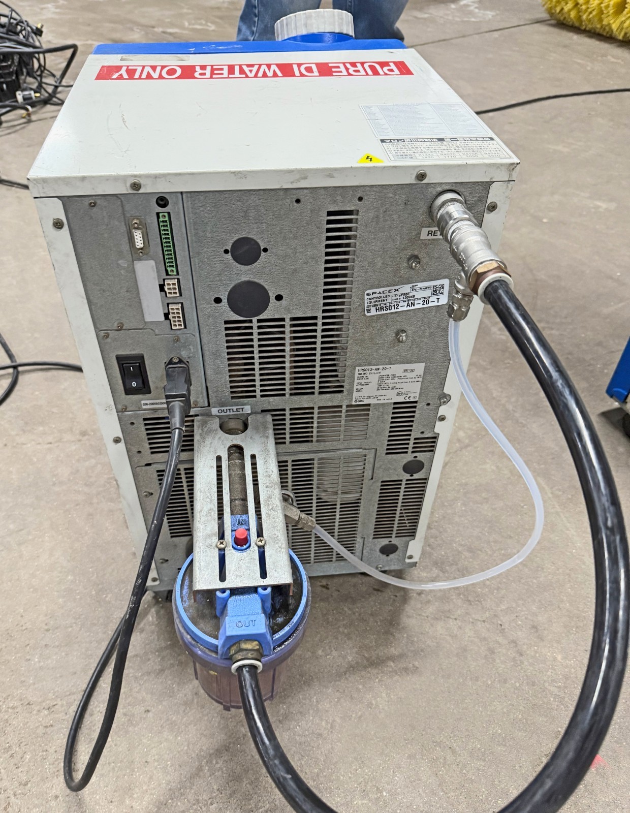 SMC HRS012-AN-20-T Circulating Thermo Chiller; 230V, 1300W, 5°C to 40°C