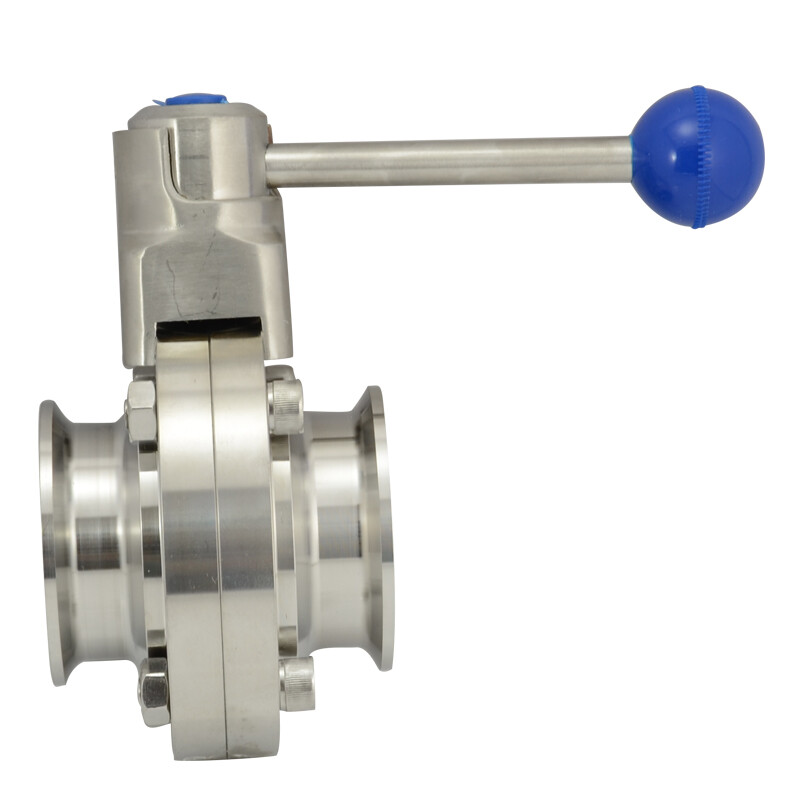 OD 2″ in inch 51mm Tri Clamp Sanitary Butterfly Valve Stainless Steel 316