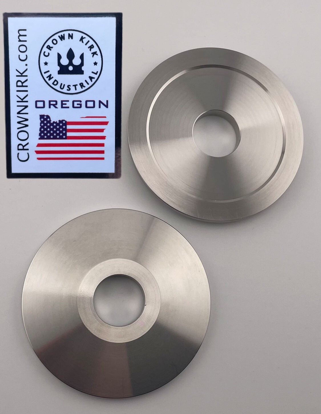 Arbor Bench Grinding Washers 2-3/8″ OD x 5/8″ ID – Stainless Steel CNC Machined