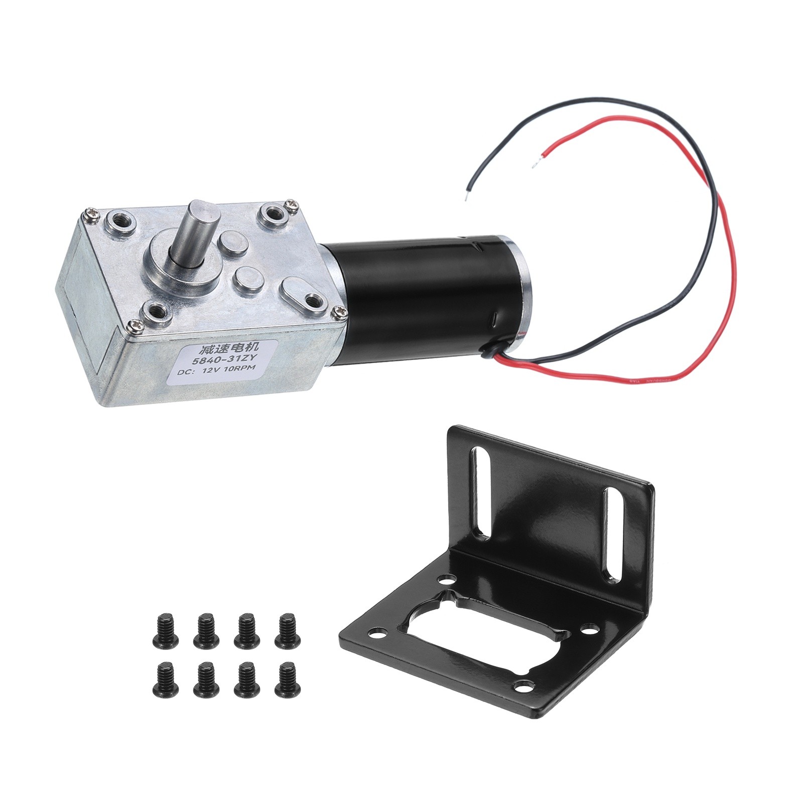DC 12V Synchronous Motor 10RPM Home Appliance Geared Motor with 6mm Shaft, 1Pcs