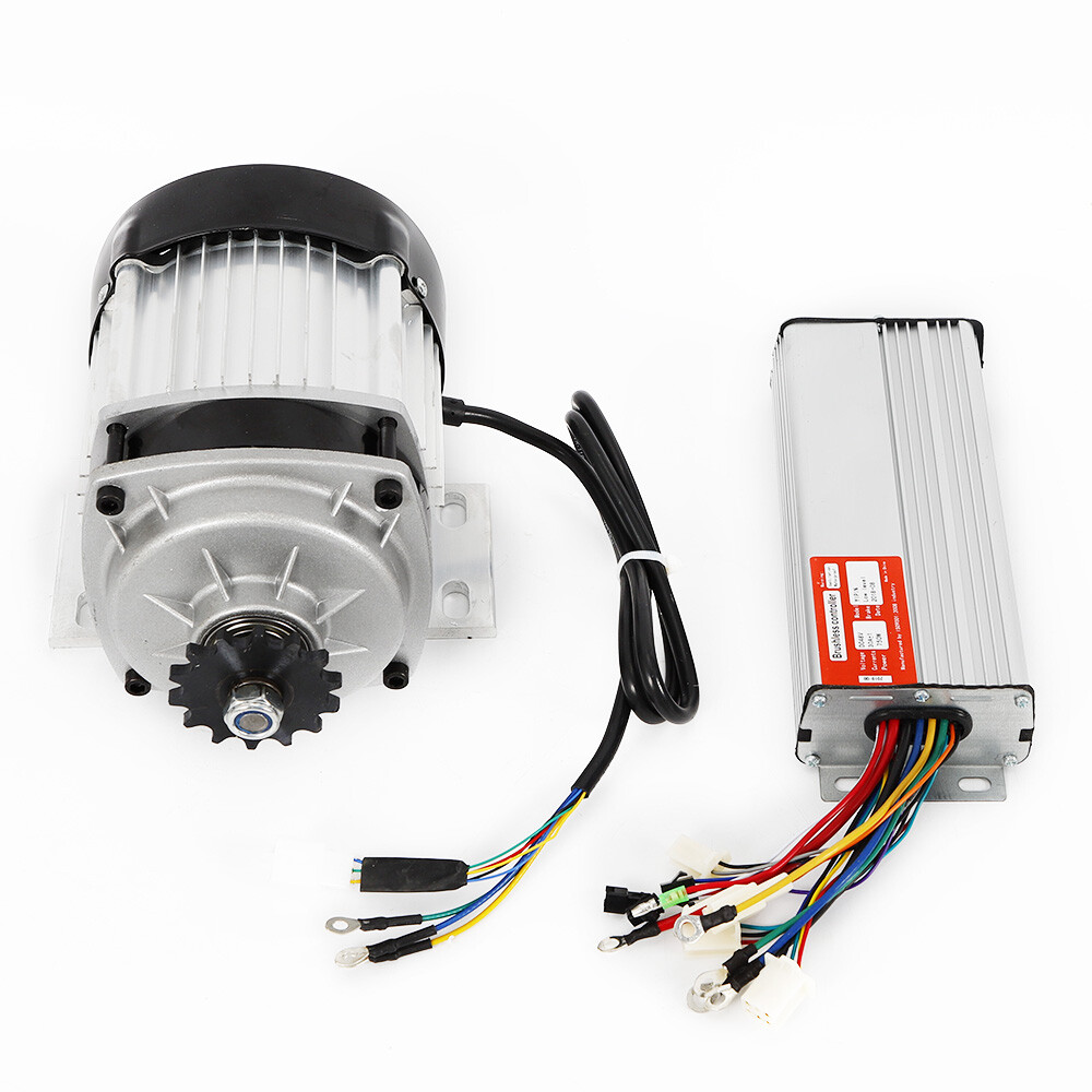 48V DC Brushless Electric Motor Kit For Scooter E-bike Go Kart ATV w/Controller