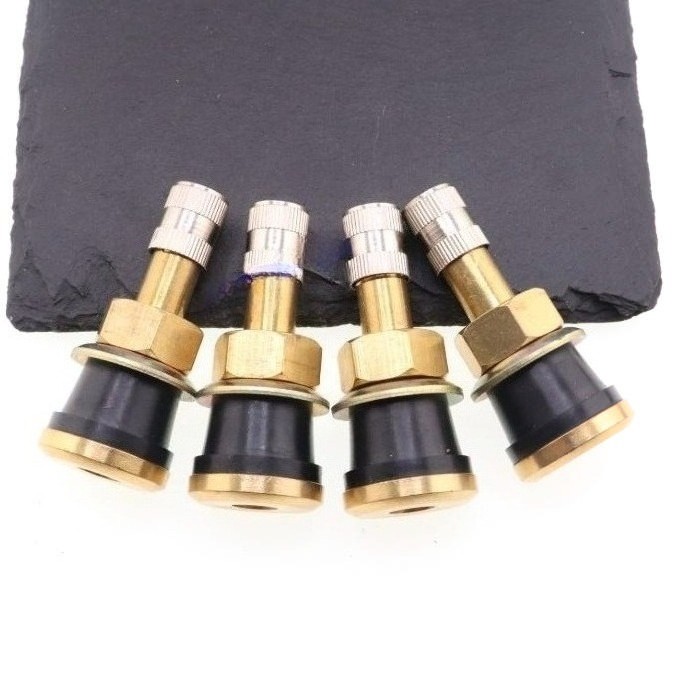4pcs TR501 Brass valve stem for skid steer wheel/rim truck trailer tubeless
