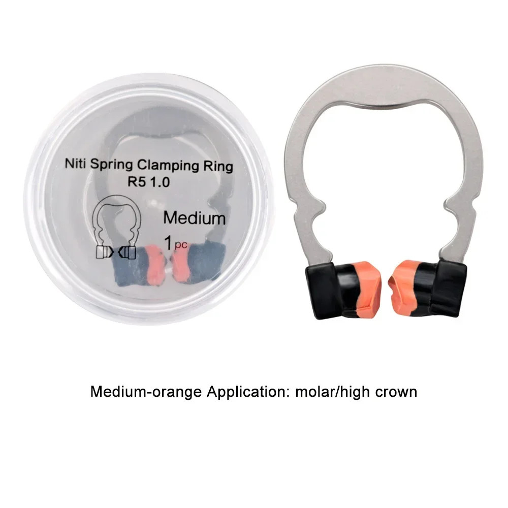 Dental Sectional Matrix System R5 1.0 Nickel Titanium Alloy Matrices Clip Ring