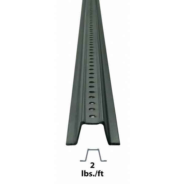 Tapco 054-00016 Sign Post, U-Channel, Steel, Pre-Punched, 30 Mounting Holes, 7