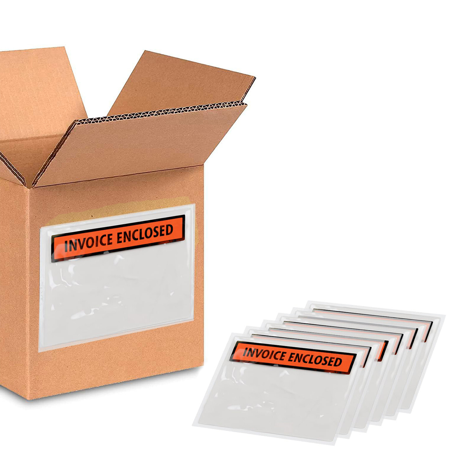 4.5 x 5.5 Panel Face Invoice Enclosed Envelopes Shipping Pouches 4.5″x 5.5″ 2000