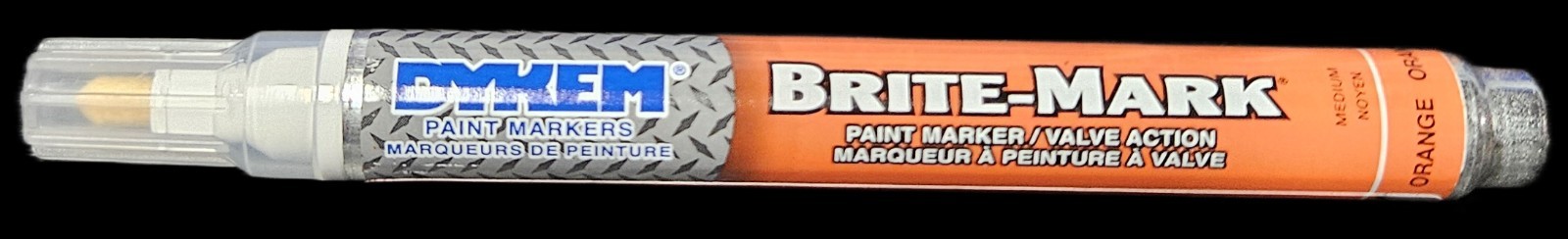 Dykem #84005 Brite Mark medium tip ORANGE industrial paint marker – Box Of 12