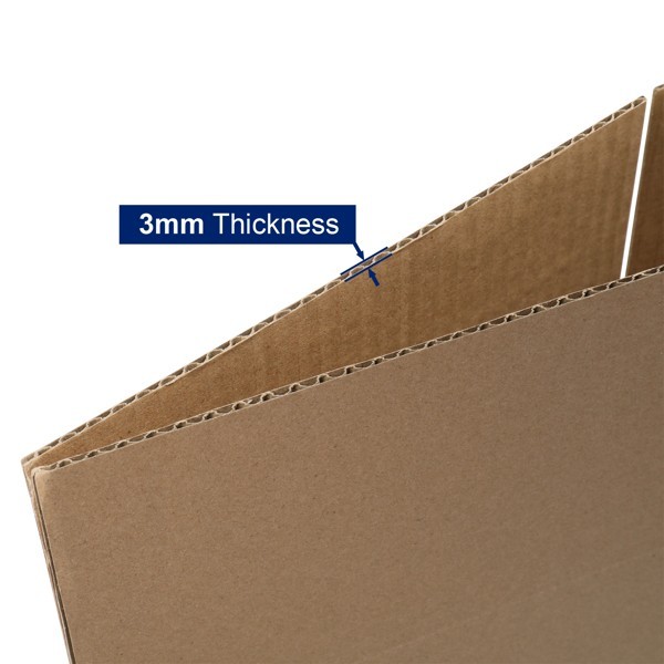50pcs 10 “x 8” x 6 “(25.4×20.3×15.2cm) thick 3mm corrugated cardboard box in kra