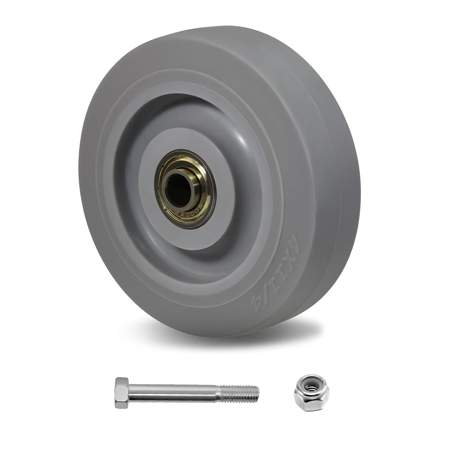4 Inch Thermoplastic Rubber Caster Wheels (Set of 4) – Heavy Duty, Precision Bea