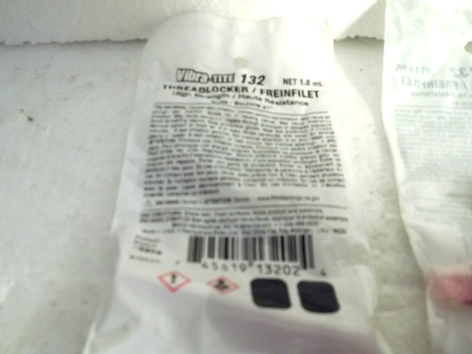 (3) Vibra-Tite 132 Threadlocker, Red, High Strength 1.8 ml #13202 made in USA
