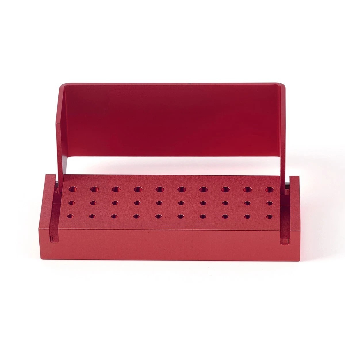 30 Holes Dental Bur Block Holder Disinfection Sterilization Box CA RA FG Burr