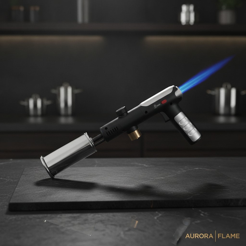 Propane Torch Gun Weed Burner 3272°F Flame Thrower with Safety Lock