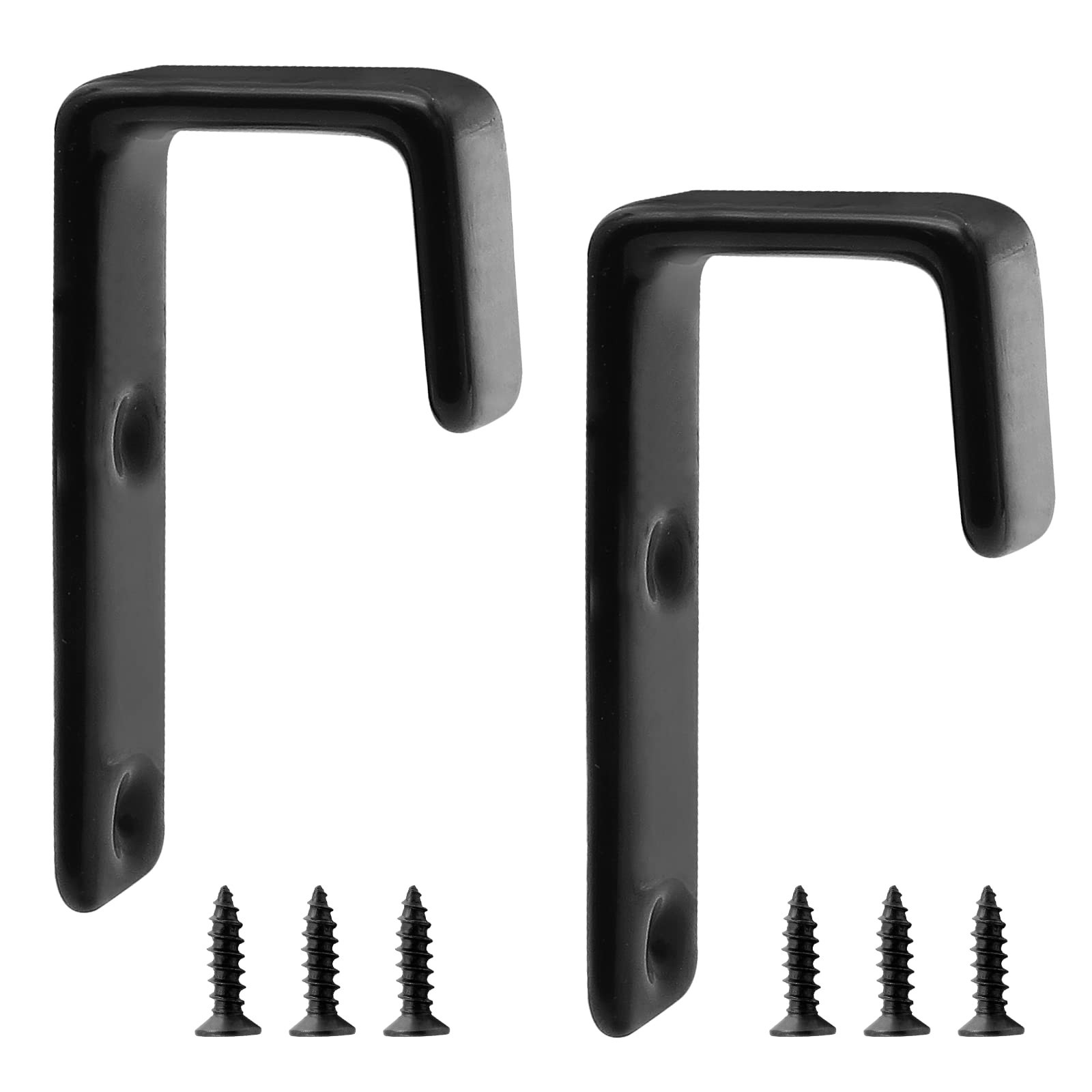 Bivethoi 2pcs Bunk Bed Ladder Hook Brackets, 1 Inch J Hook Hanger With PVC Co…