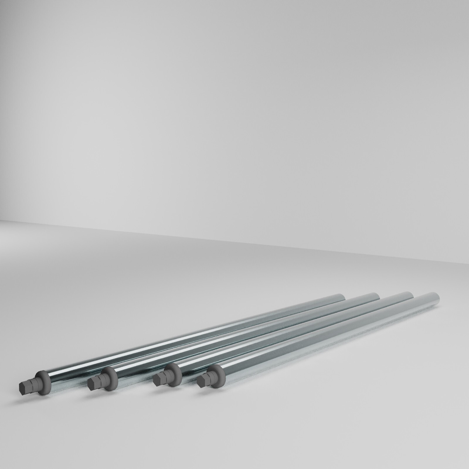 Galvanized Steel Leg for Work Tables. 24 in. Legs | Set of 4 Legs