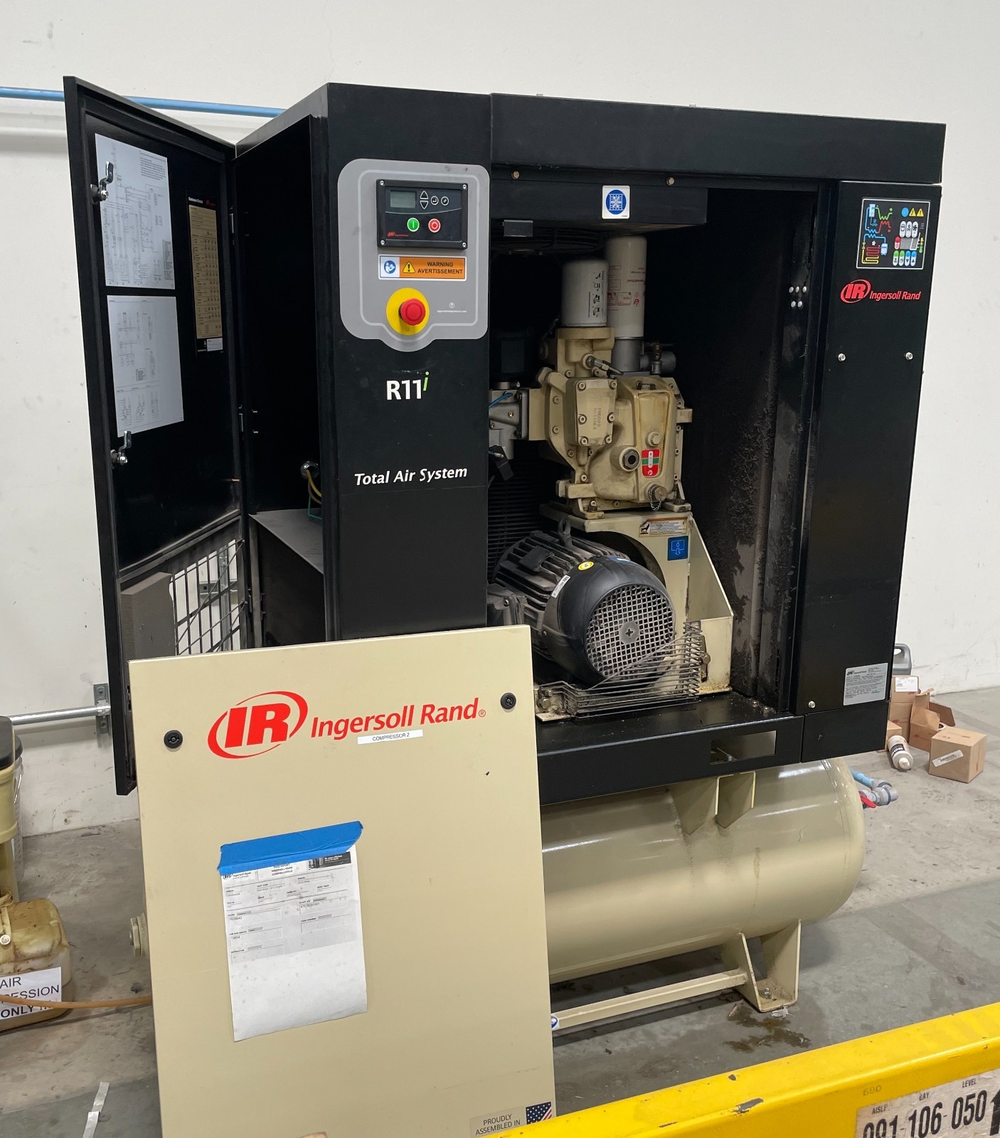 Ingersoll Rand R11i 15HP Rotary Screw Air Compressor – Total Air System (TAS)