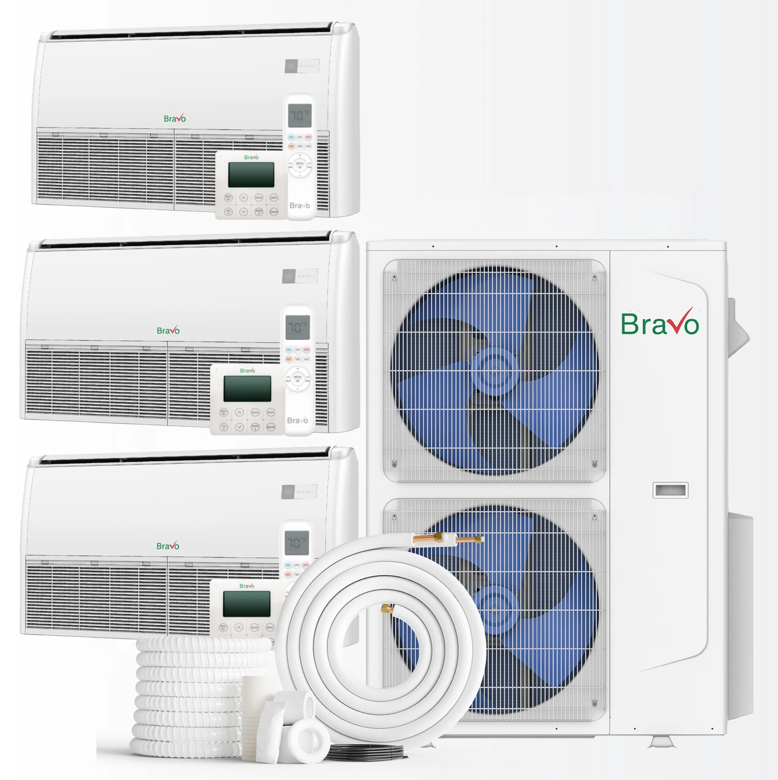 Bravo 3-Zone MS AC & Pump 42000 BTU Universal/Floor Ceiling 12K+18K+24K