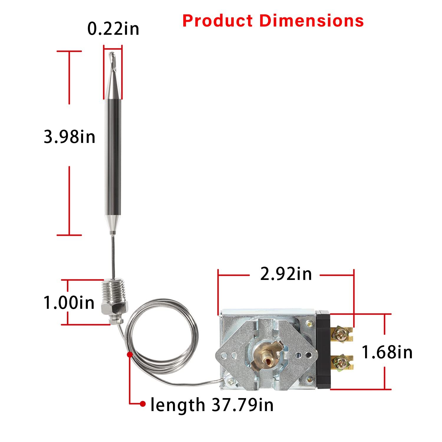 Fryer Thermostat For Pitco 60125401 Imperial 1175 American Range 11113 Blodgett