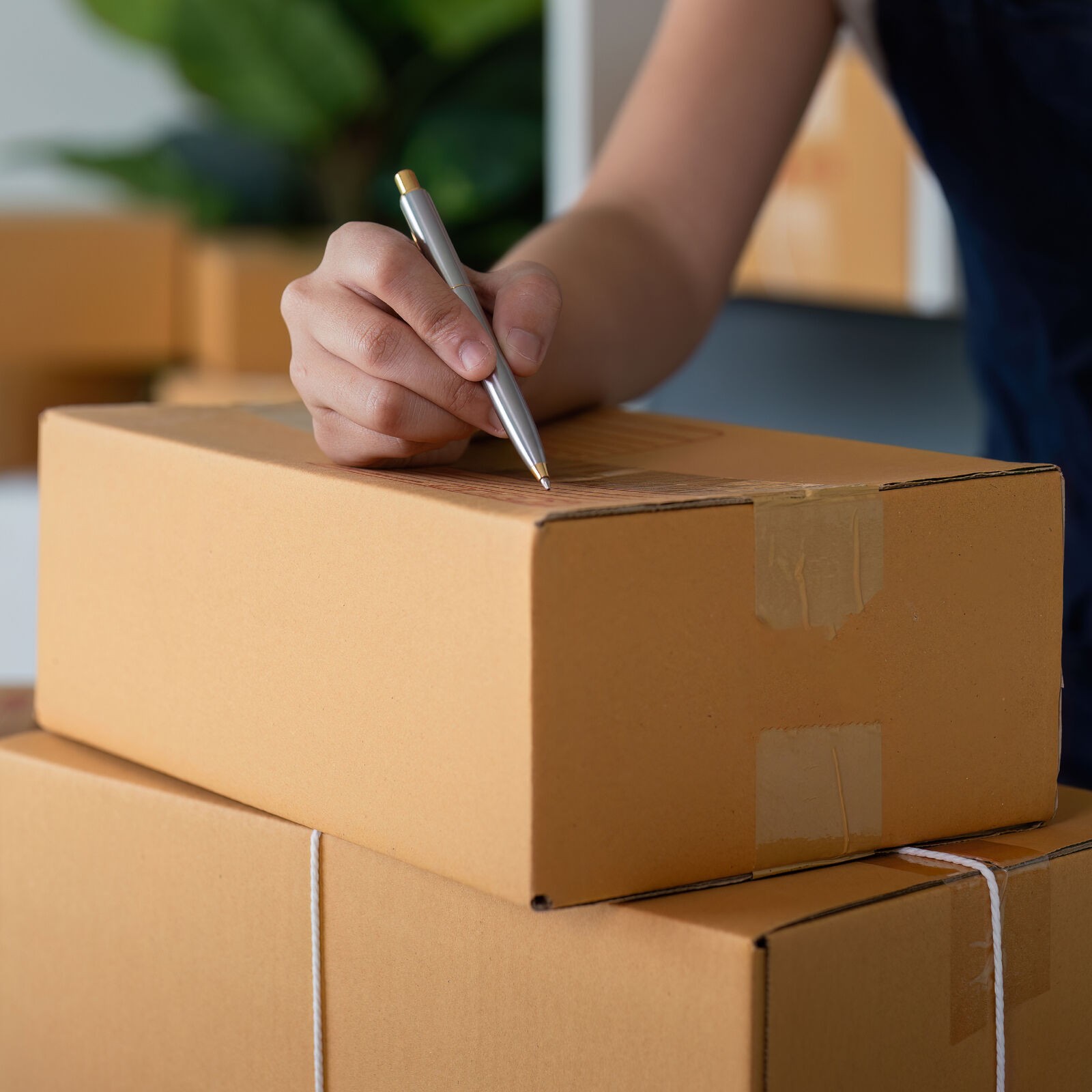 SSBM 25 Shallow Kraft Corrugated Boxes – Ideal for Flat Items, 13 x 13 x 4 Inch