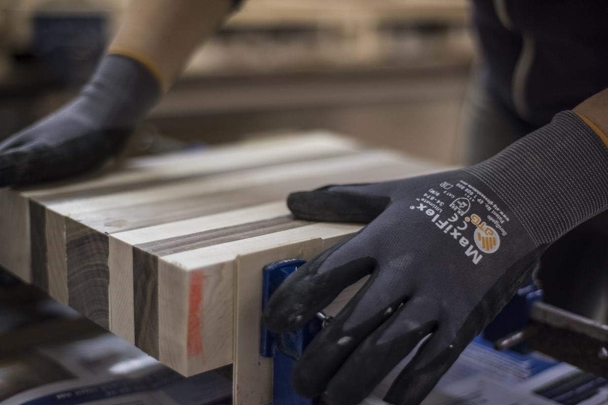 X-Large Ultimate Nitrile Work Gloves – Reusable, Lightweight with Excellent Grip