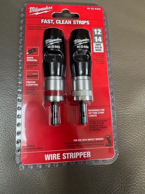 NEW Milwaukee 48-32-6405 2-Piece Solid AWG Wire Stripper Set (12 & 14 AWG) SEALE