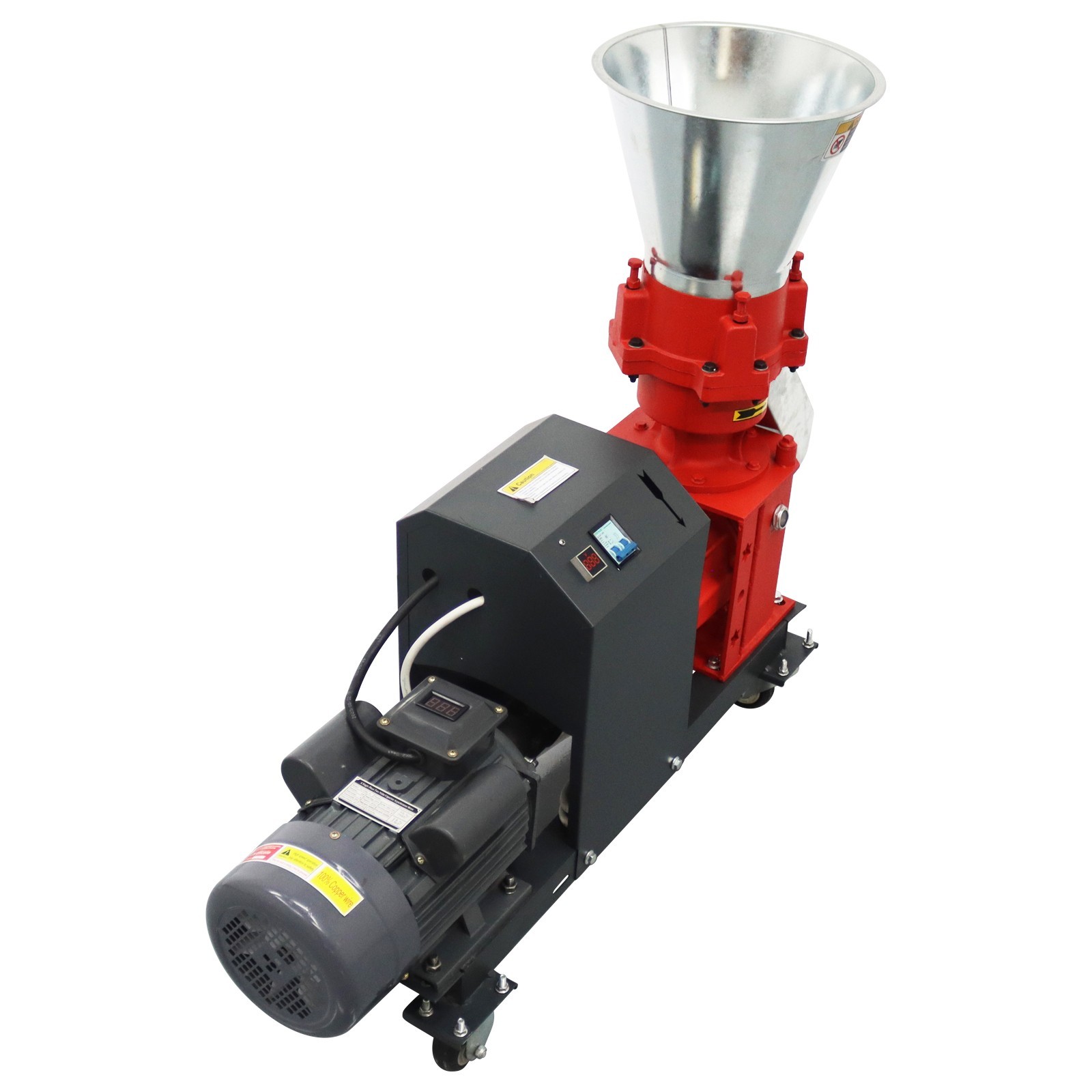 Feed Pellet Machine 3mm Feed Granulator Feed Pelletizer 4 Head Press Roller 220V