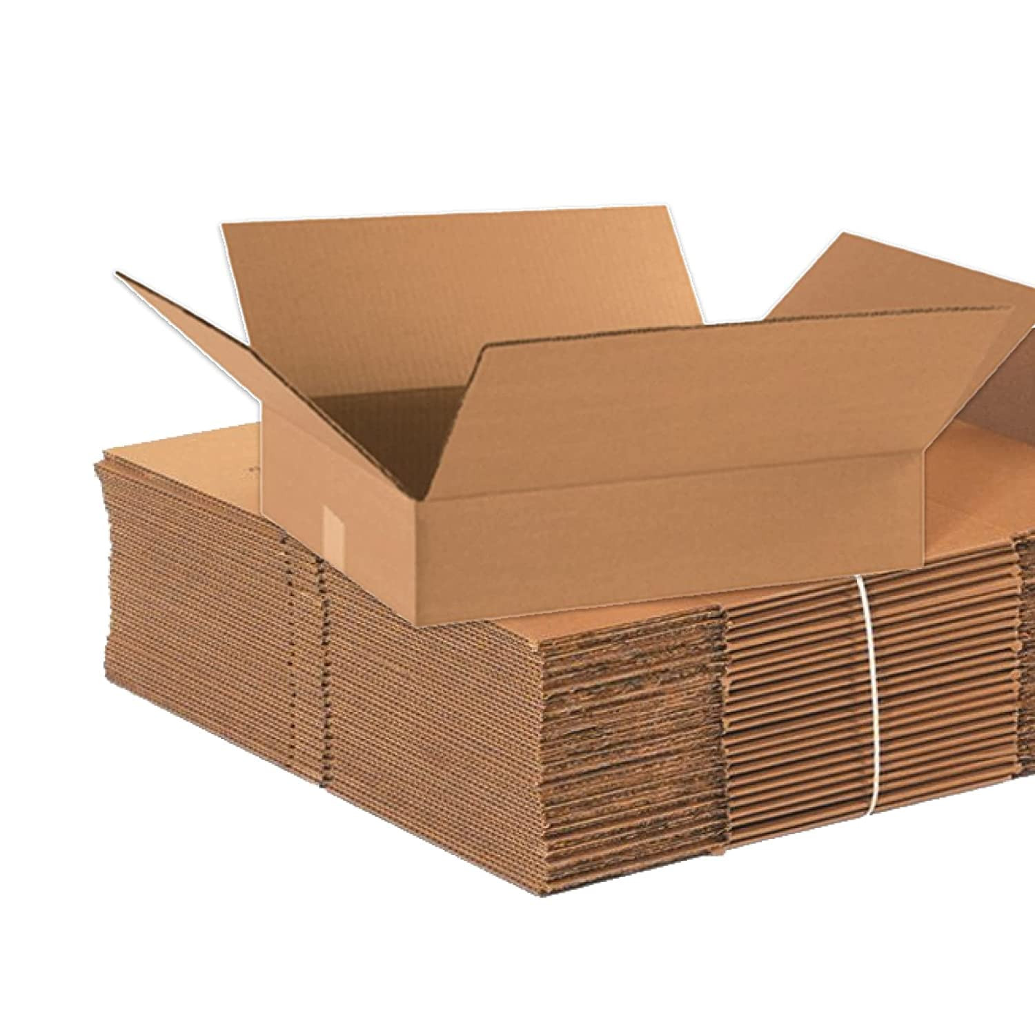 18 X 14 X 4 Corrugated Cardboard Boxes, Flat 18″L X 14″W X 4″H, Pack of 25 | Shi