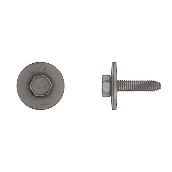 Manufacturer Varies Class 9.8, M6 Structural Bolt, Black Phosphate Steel, 25 mm
