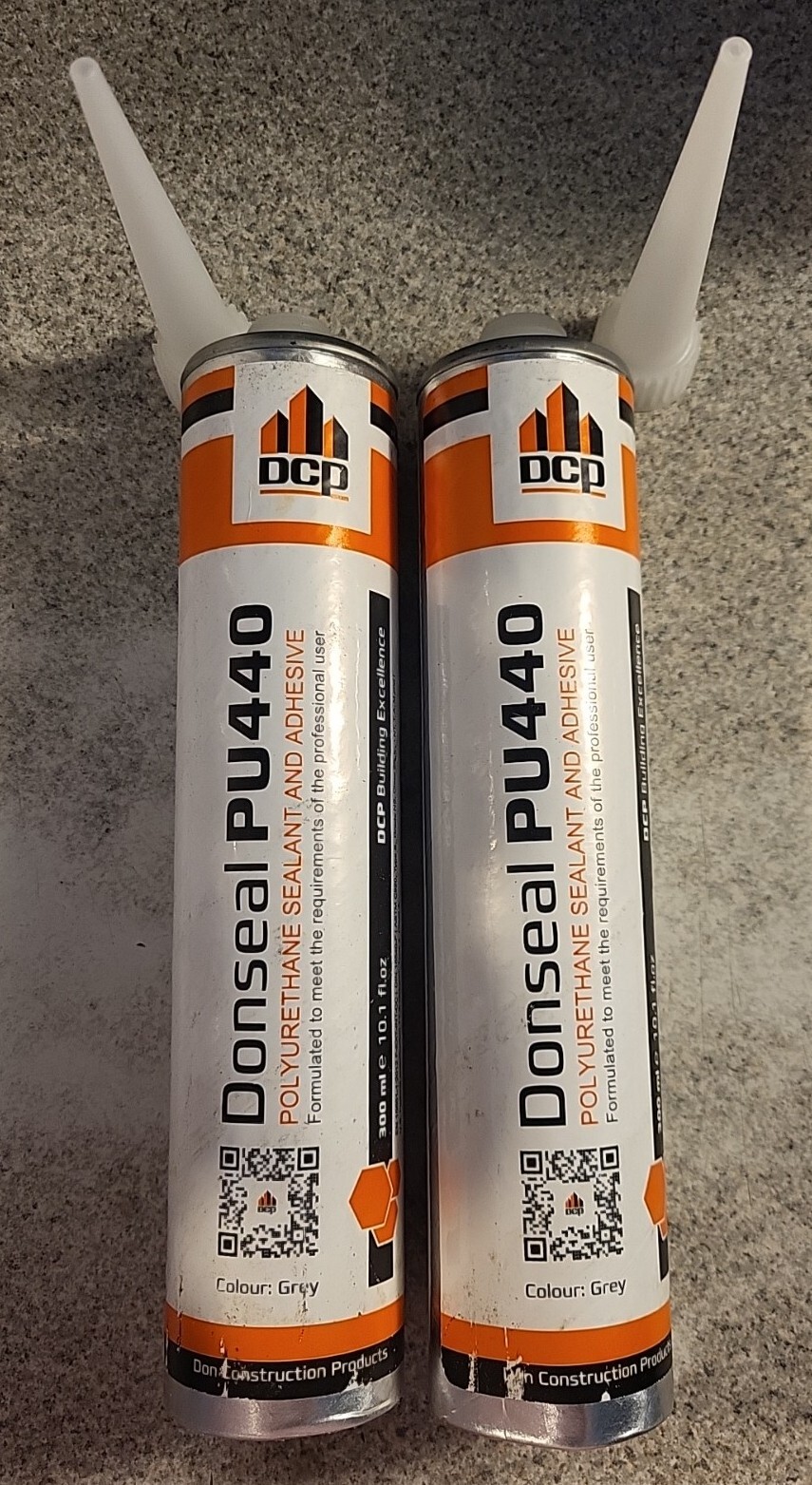 2pk DCP Donseal PU440 Polyurethane Concrete Sealant Adhesive Paintable 10.1 oz