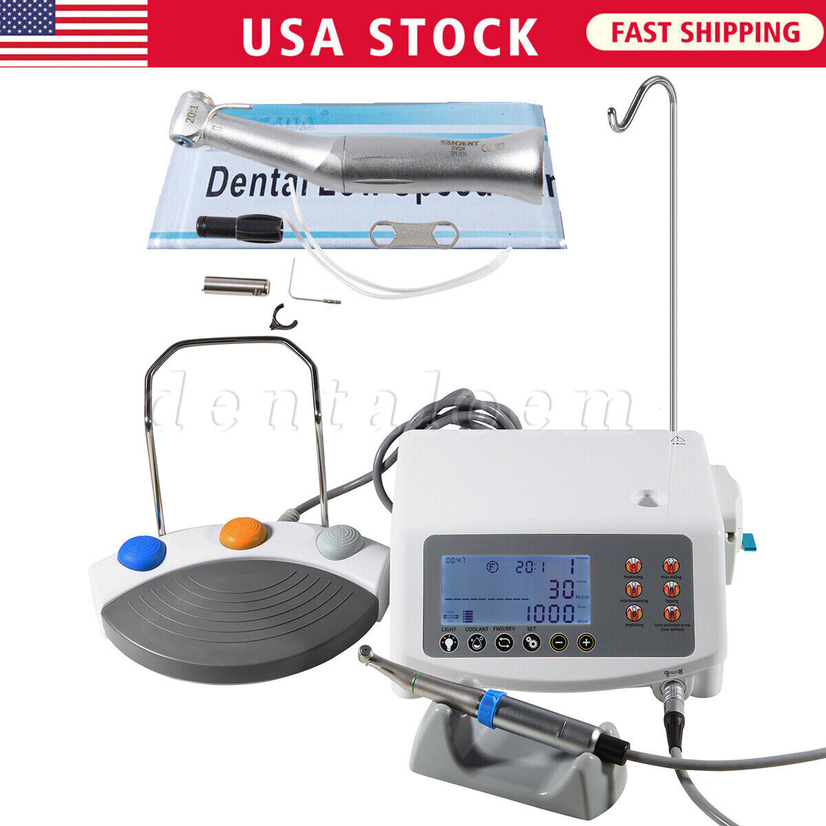 NSK Style Dental Implant System Surgical Brushless Motor/20:1 Implant Handpiece