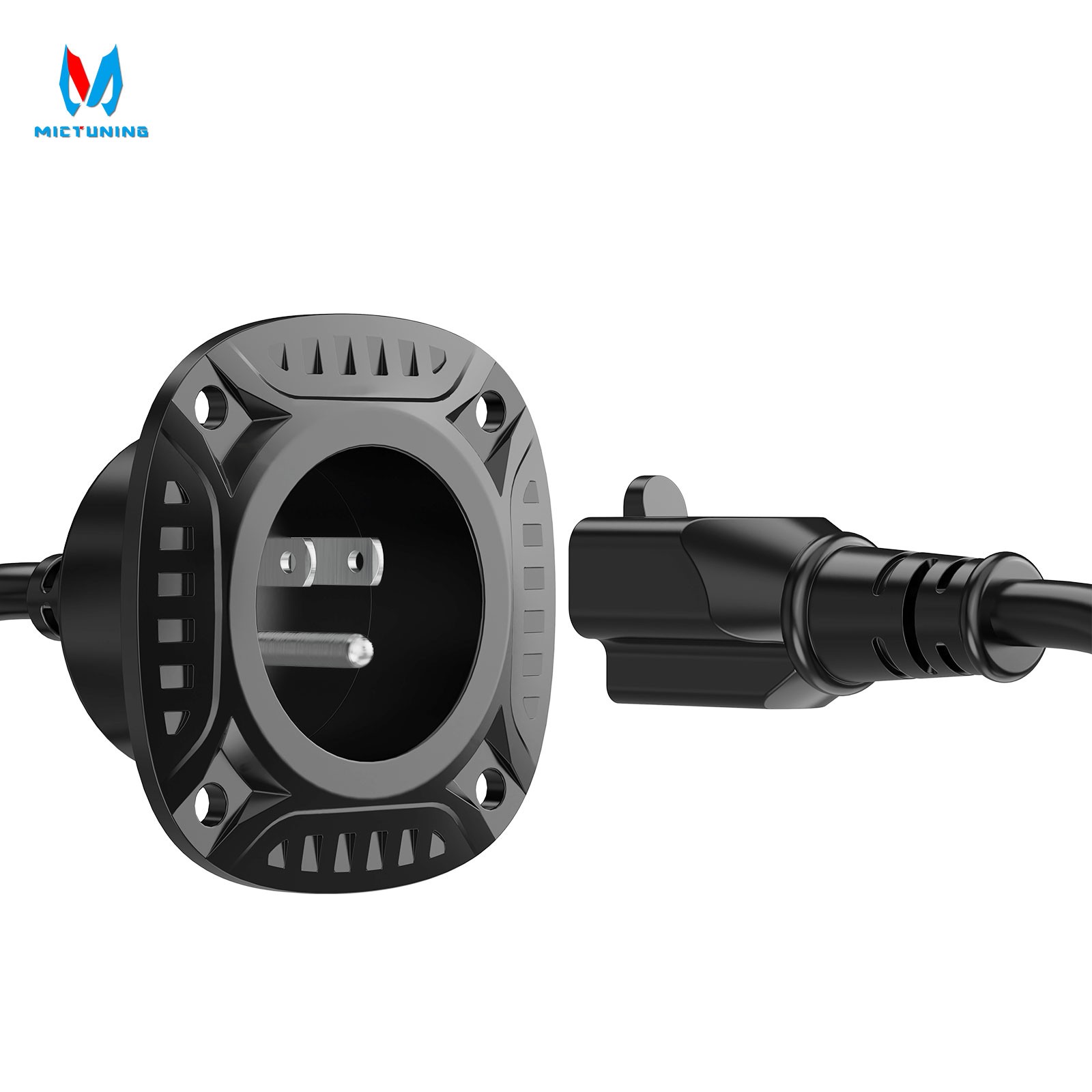 20A 125V AC Port Plug,12AWG Heavy-Duty RV Shore Power Inlet Socket with 5-in-1