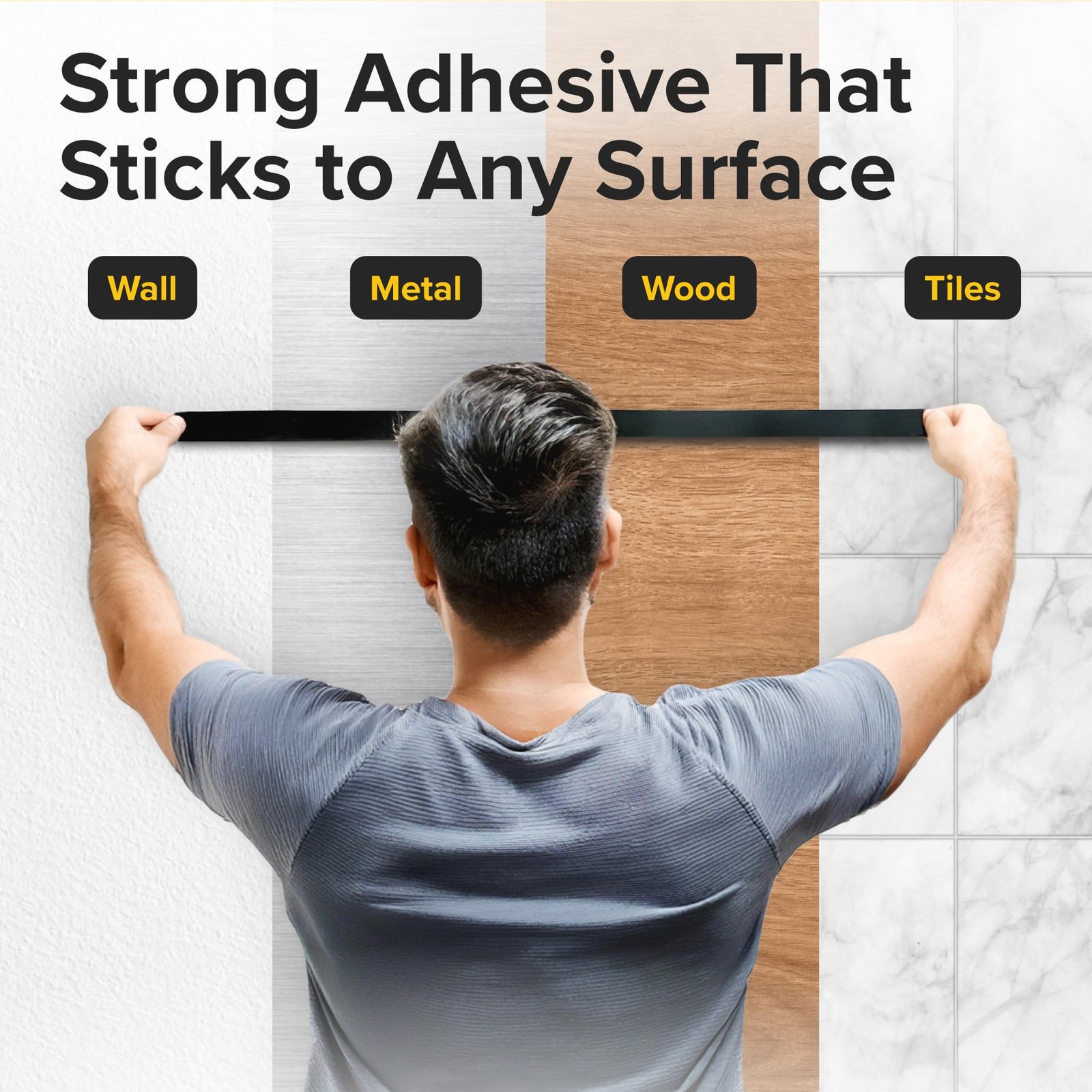 Super Sticky Magnetic Tape 10ft x 1/2in Stong Magnet Strip with Adhesive Bac…