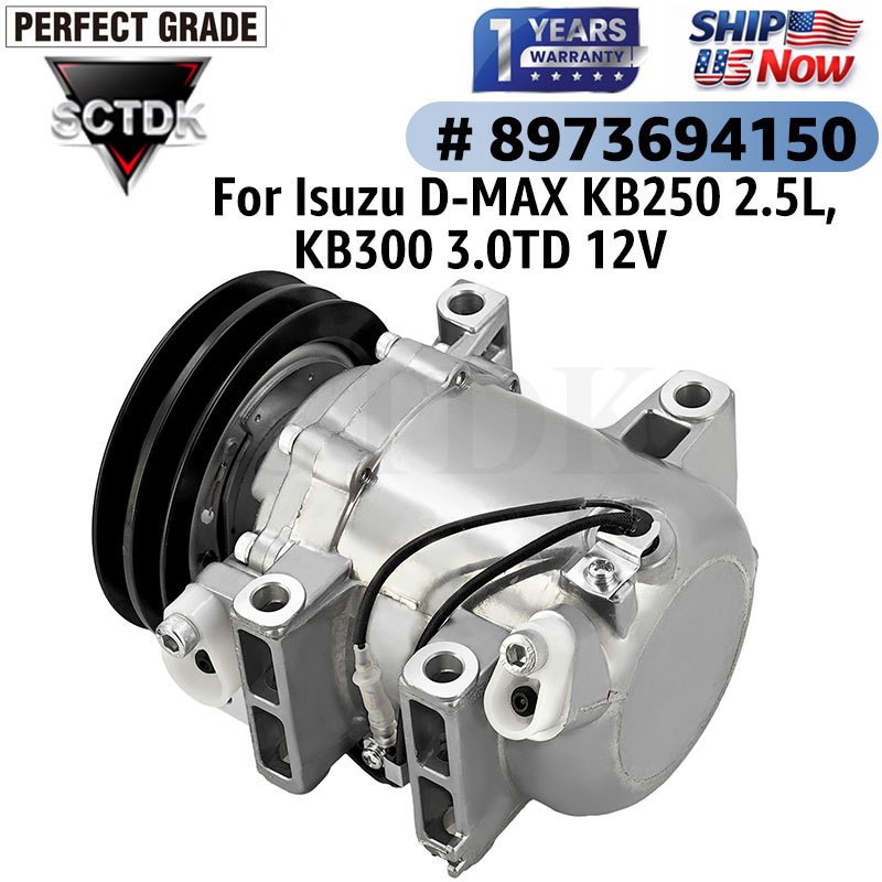 A/C Compressor Replacement Fits For Isuzu D-MAX Pickup 2.5L 3.0L TD 8973694150
