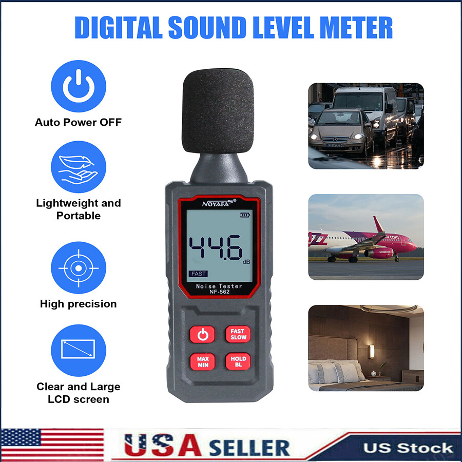 Portable digital sound meter professional precise decibel tester 30-130dB